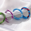 Stainless Steel Geometric Electroplated Unisex Piercing Ear Buckle And Ear Clip