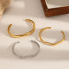 Stainless Steel Geometric Electroplated Women's Bracelet Jewelry Simple And Highend