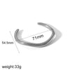 Stainless Steel Geometric Electroplated Women's Bracelet Jewelry Simple And Highend