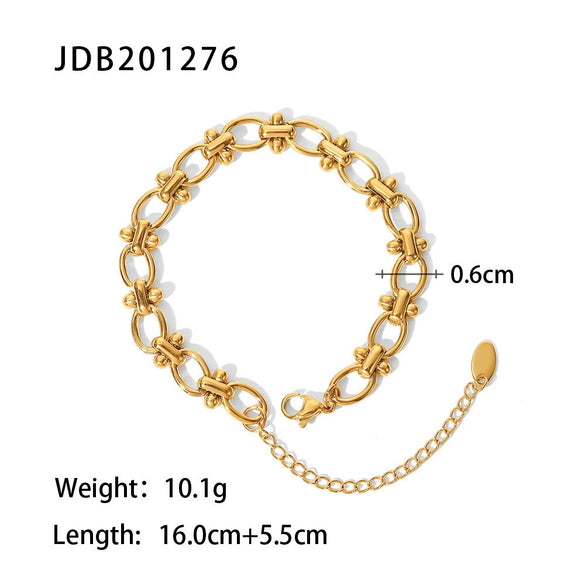 Stainless Steel Geometric Electroplated Women's Bracelet Jewelry