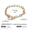Stainless Steel Geometric Electroplated Women's Bracelet