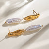 Stainless Steel Geometric Electroplated Women's Earrings
