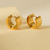 Stainless Steel Geometric Electroplated Women's Earrings