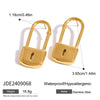Stainless Steel Geometric Electroplated Women's Earrings