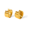 Stainless Steel Geometric Electroplated Women's Earrings