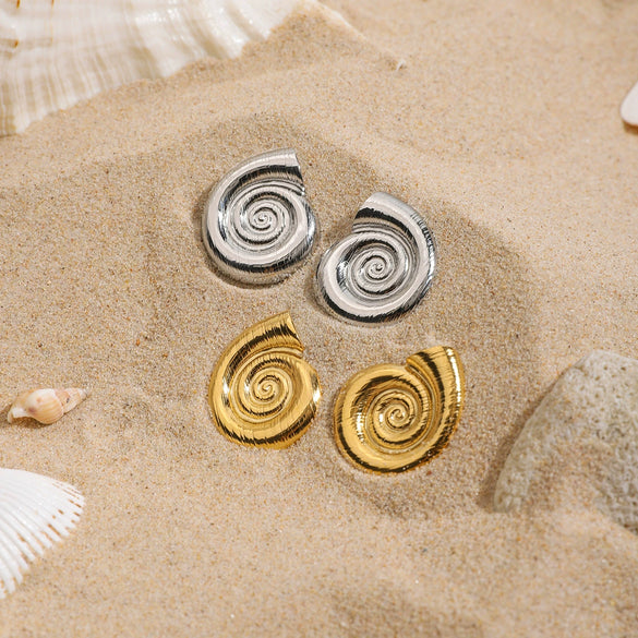 Stainless Steel Geometric Electroplated Women's Earrings
