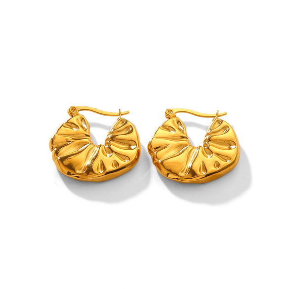 Stainless Steel Geometric Electroplated Women's Earrings