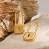 Stainless Steel Geometric Electroplated Women's Earrings