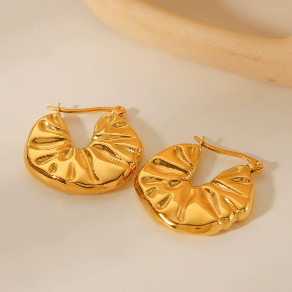 Stainless Steel Geometric Electroplated Women's Earrings