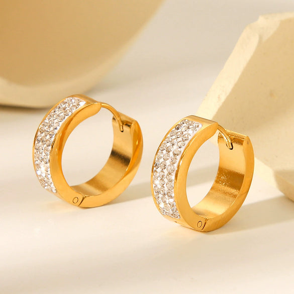 Stainless Steel Geometric Electroplated Women's Earrings