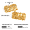Stainless Steel Geometric Electroplated Women's Earrings