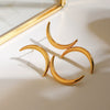 Stainless Steel Geometric Electroplated Women's Earrings