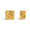 Stainless Steel Geometric Electroplated Women's Earrings