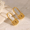 Stainless Steel Geometric Electroplated Women's Earrings