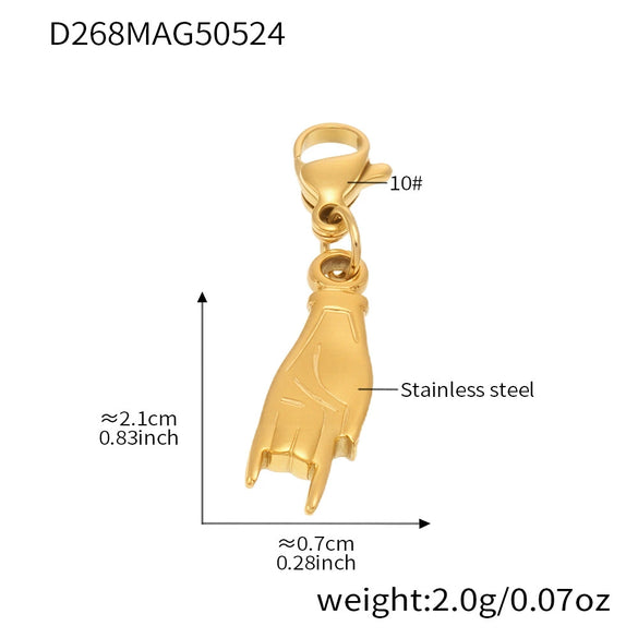 Stainless Steel Geometric Electroplated Women's Fashion Jewelry Bracelet Anklet Combination