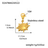Stainless Steel Geometric Electroplated Women's Fashion Jewelry Bracelet Anklet Combination