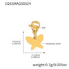 Stainless Steel Geometric Electroplated Women's Fashion Jewelry Bracelet Anklet Combination