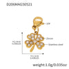 Stainless Steel Geometric Electroplated Women's Fashion Jewelry Bracelet Anklet Combination