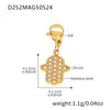 Stainless Steel Geometric Electroplated Women's Fashion Jewelry Bracelet Anklet Combination