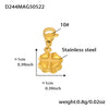 Stainless Steel Geometric Electroplated Women's Fashion Jewelry Bracelet Anklet Combination