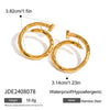 Stainless Steel Geometric Electroplated Women's Nail Earrings