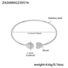 316L Stainless Steel Geometric Electroplating Starfish Flower Shell Open Thin Circle Bracelet Hand Jewelry