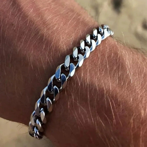 Stainless Steel Geometric Electroplating Unisex Bracelet