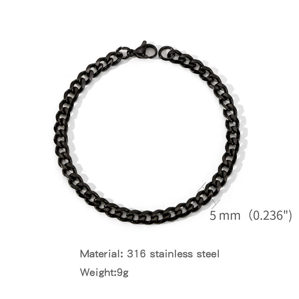 Stainless Steel Geometric Electroplating Unisex Bracelet