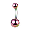 Stainless Steel Geometric Electroplating Unisex Navel Ring Body Piercing Jewelry
