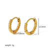 Stainless Steel Geometric Electroplating Women's Earrings