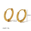 Stainless Steel Geometric Electroplating Women's Earrings