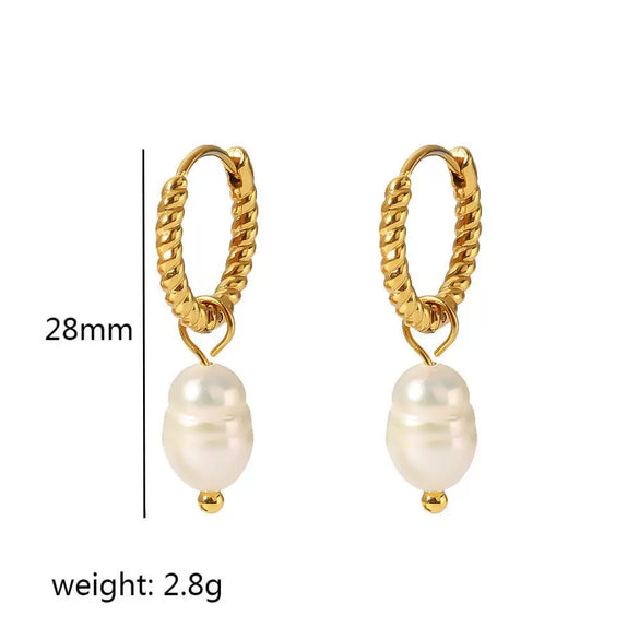 Stainless Steel Geometric Electroplating Women's Earrings