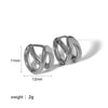 Stainless Steel Geometric Electroplating Women's Earrings