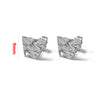 Stainless Steel Geometric Embossed Earring Piece Jewelry Accessories For Earrings Making With Electroplating And 18K Gold Plating