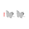 Stainless Steel Geometric Embossed Earring Piece Jewelry Accessories For Earrings Making With Electroplating And 18K Gold Plating