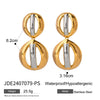 Stainless Steel Geometric Exaggerated Electroplated Women's Earrings