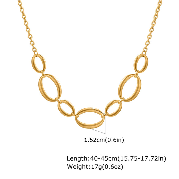 Stainless Steel Geometric Fashion Bracelet Necklace For Women