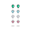 Stainless Steel Geometric Fashion Earrings For Women With Electroplating Design