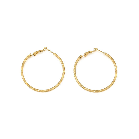 Stainless Steel Geometric Fashion Earrings With Electroplating Treatment