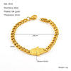 Stainless Steel Geometric Fashion Electroplated Women's Cuban Chain Bracelet