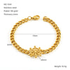 Stainless Steel Geometric Fashion Electroplated Women's Cuban Chain Bracelet