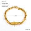 Stainless Steel Geometric Fashion Electroplated Women's Cuban Chain Bracelet