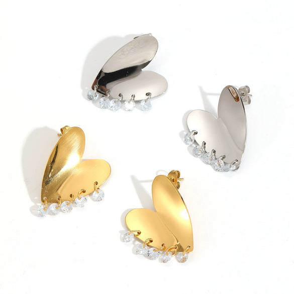 Stainless Steel Geometric Fashion Electroplated Women's Earrings