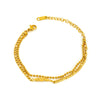 Stainless Steel Geometric Feather Design Electroplated Clavicle Chain For Women And Unisex