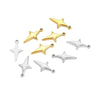 Stainless Steel Geometric Fish Pattern Jewelry Supplies For Diy Bracelet Necklace Pendant Earrings With Electroplating