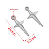 Stainless Steel Geometric Fish Pattern Jewelry Supplies For Diy Bracelet Necklace Pendant Earrings With Electroplating