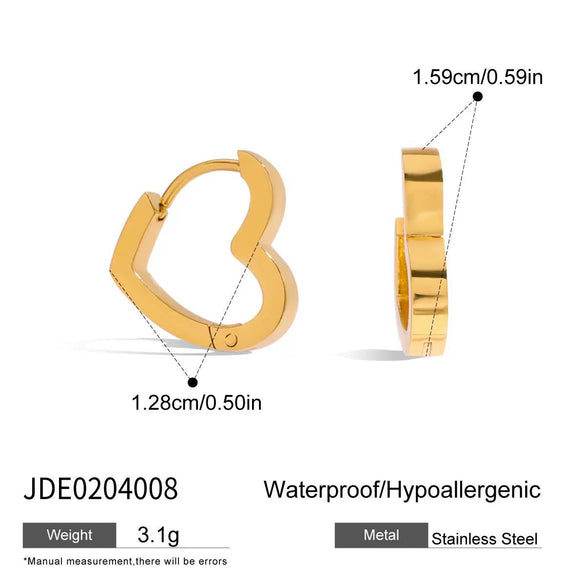 Stainless Steel Geometric Fivepointed Star Cut Out Electroplated Women's Earrings Jewelry