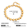 Stainless Steel Geometric Fivepointed Star Electroplated Women's Bracelet Jewelry