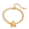 Stainless Steel Geometric Fivepointed Star Electroplated Women's Bracelet Jewelry