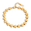 Stainless Steel Geometric Fivepointed Star Electroplated Women's Bracelet Jewelry